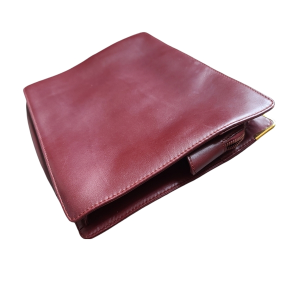 Cartier Burgundy Leather Clutch - Picture 3 of 7